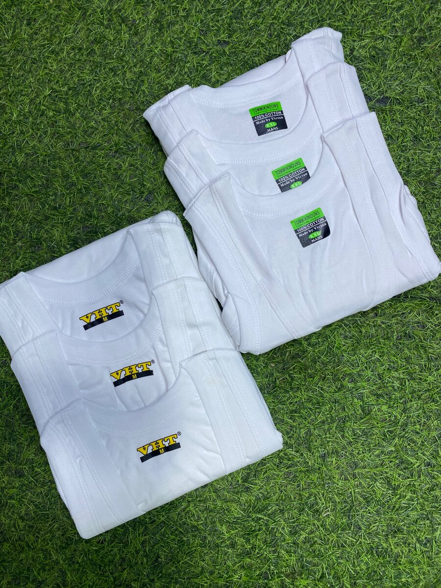 100% cotton vests