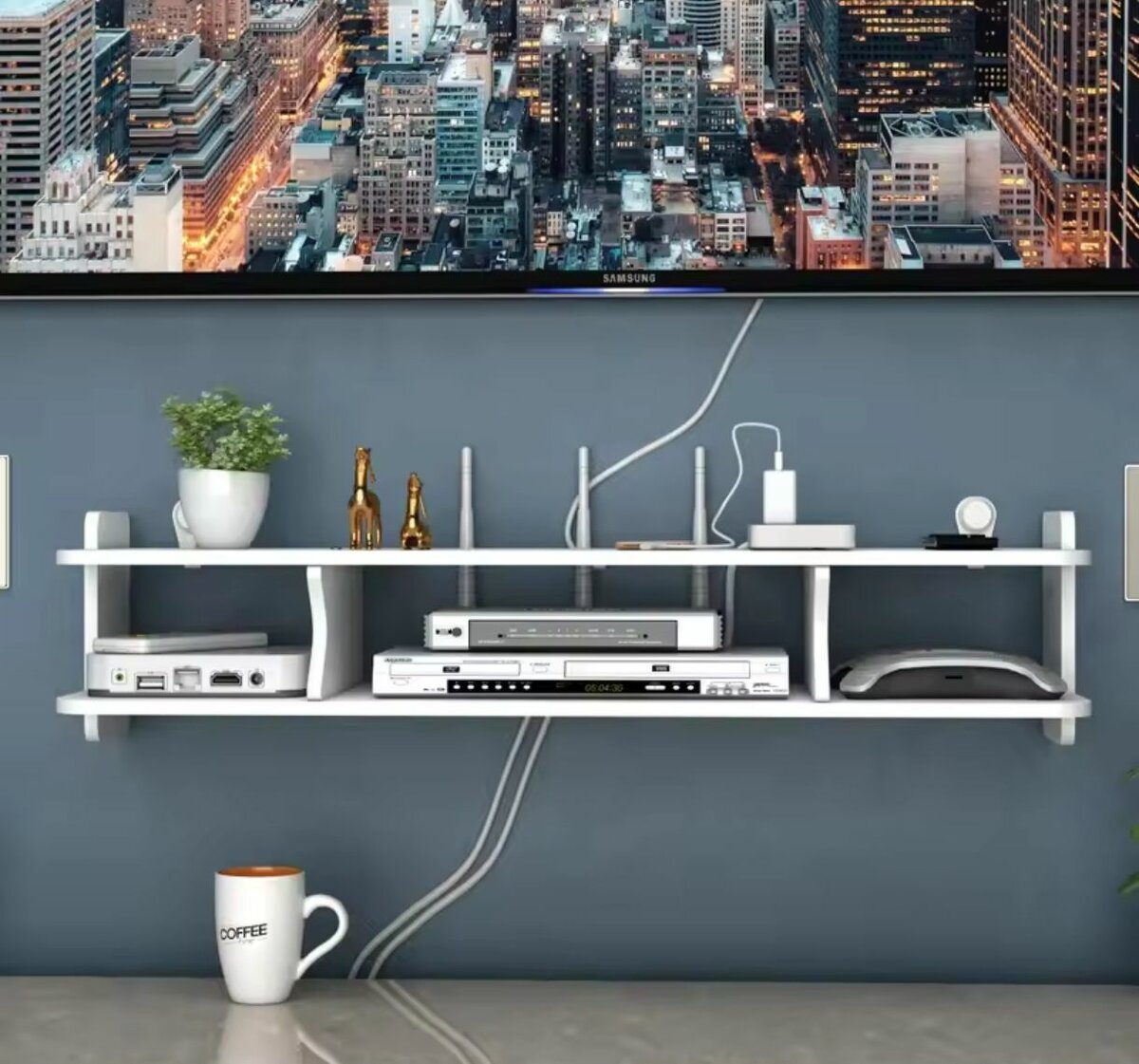 Étagère murale pour décodeur