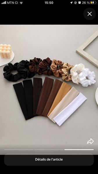 Ensemble chouchou et bandeau