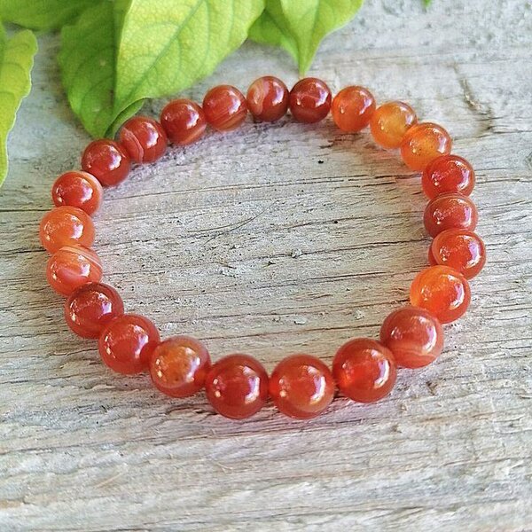 Bracelet en cornaline