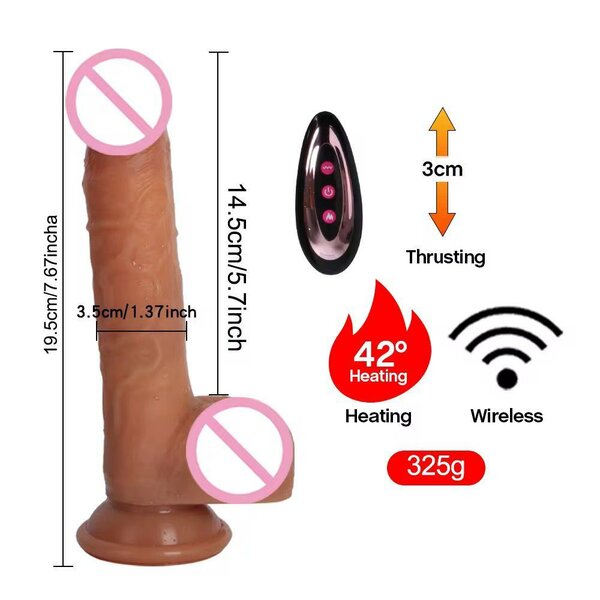 Dildo Chauffant avec Télécommande