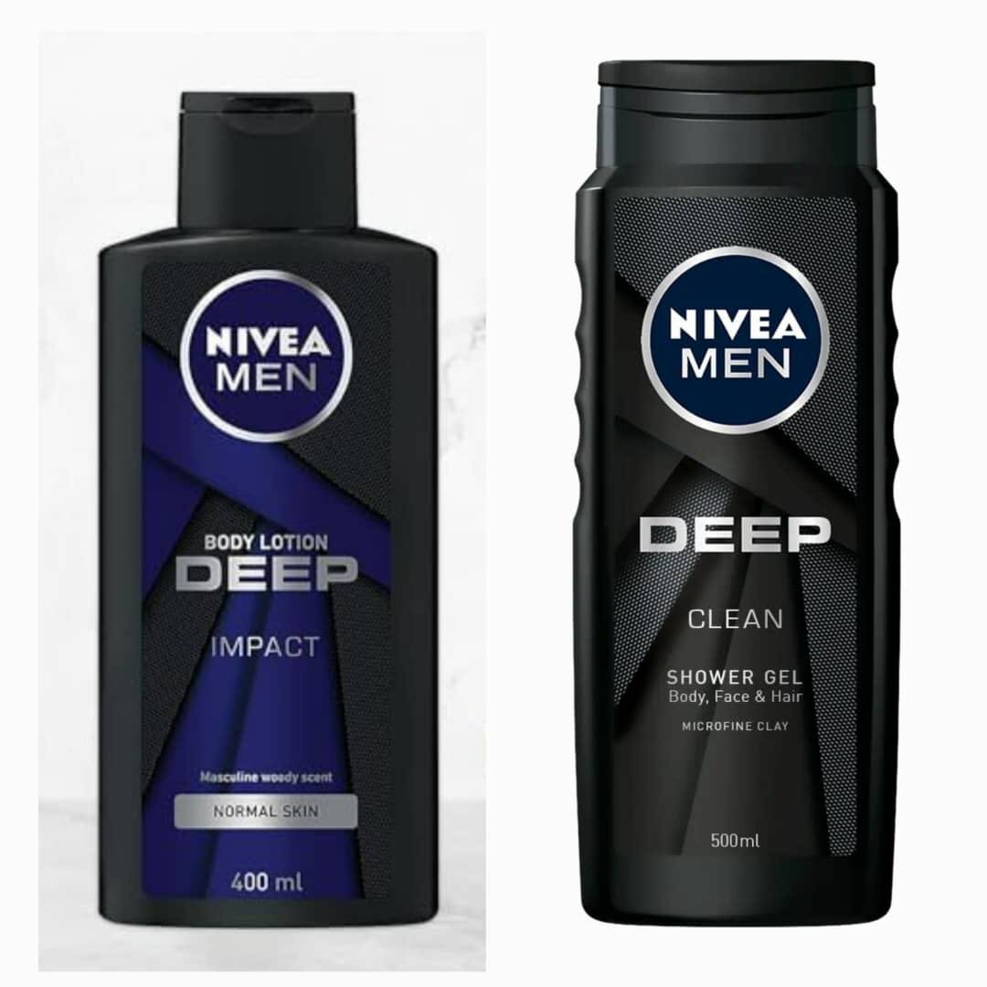 Nivea Men Deep Lotion and Shower Gel