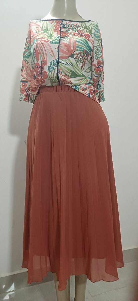 Robe longue fluide fleurie