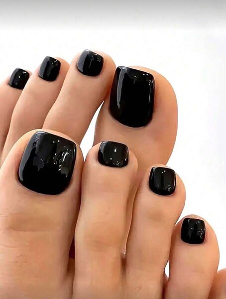 Ongles Faux Pieds Noir