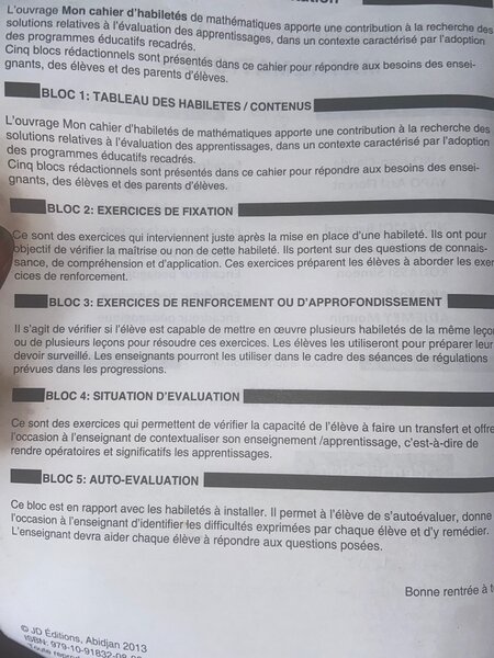 Livret mathématiques