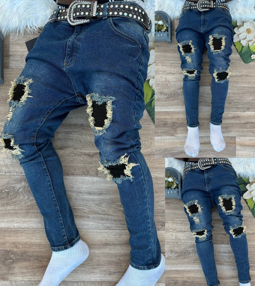 Jeans déchirés pour hommes