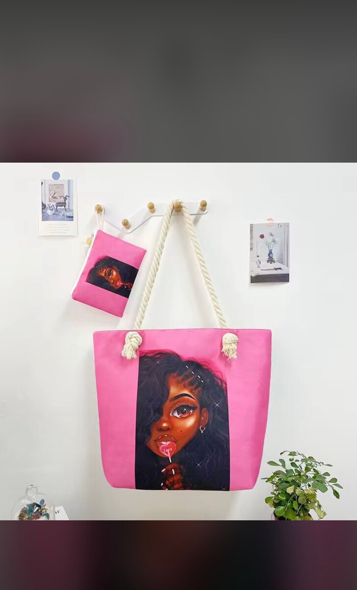 Tote bag artistique imprimée