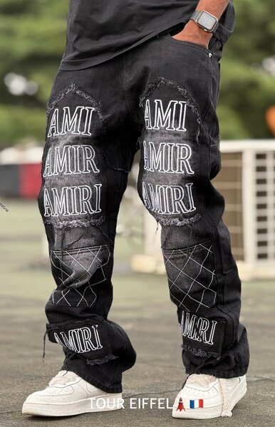 Jeans cargo stylés noirs