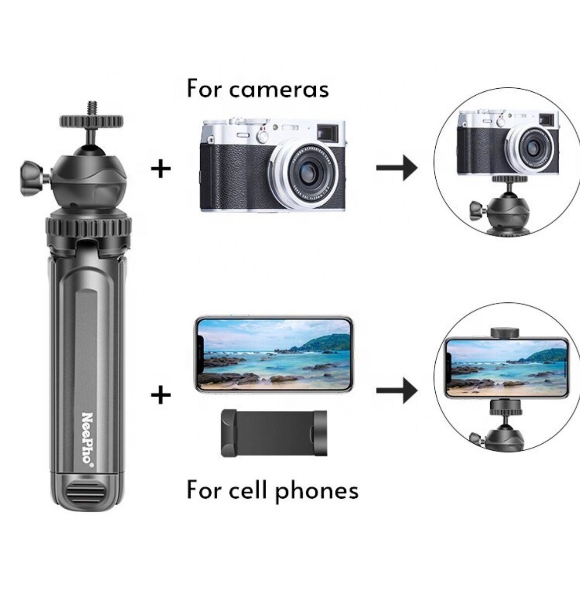 Adjustable Camera Tripod Stand