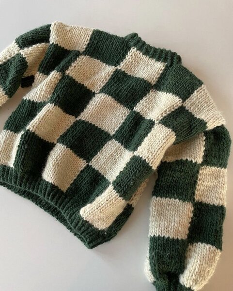 Pull en tricot coloré