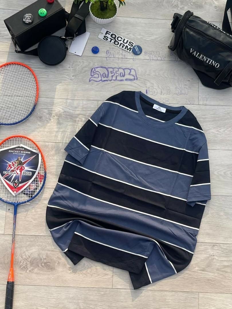 T-shirt rayé décontracté homme