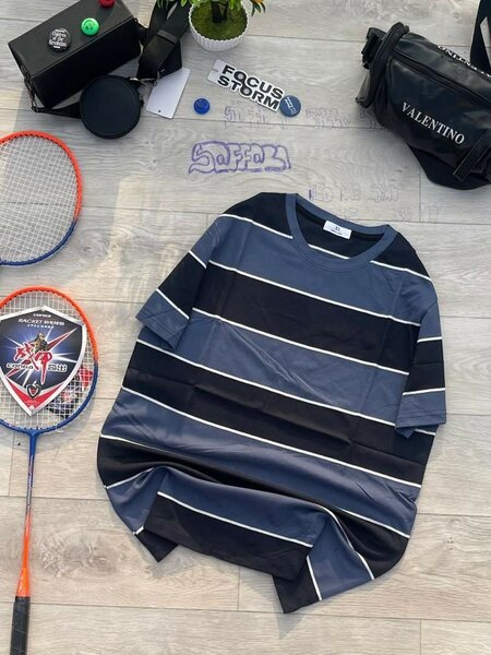 T-shirt rayé décontracté homme