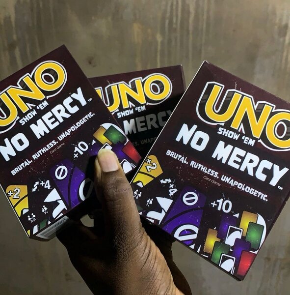 UNO NO MERCY GAME CARDS