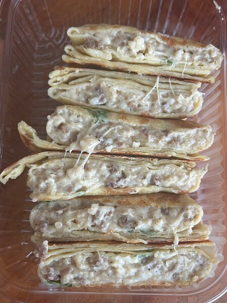 Crêpe salée (viande hachée)