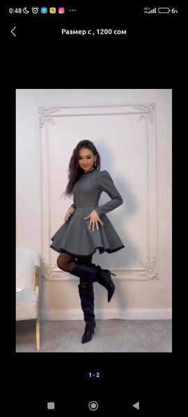 Платье 42-44 размер, состояние отличное, 1000 сом