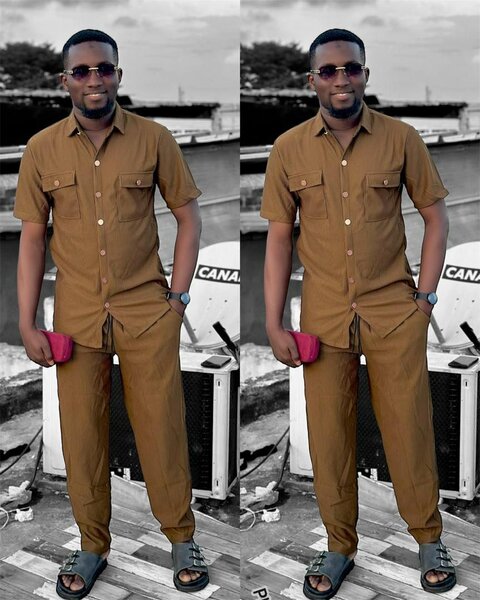Ensemble chemise et pantalon pour hommes