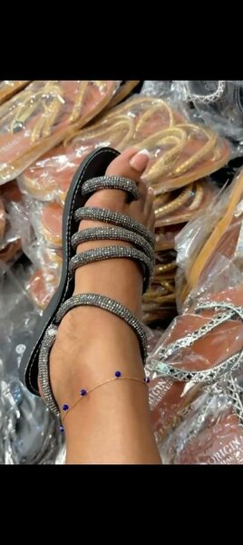 Sandales Femme Brillantes Élégantes