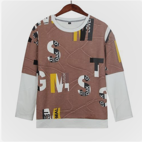 Pull graphique décontracté homme