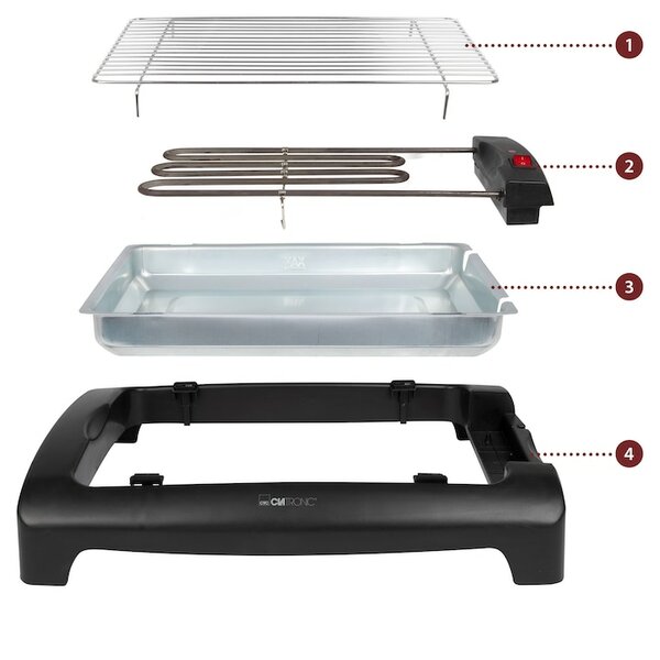 Grill électrique antiadhésif