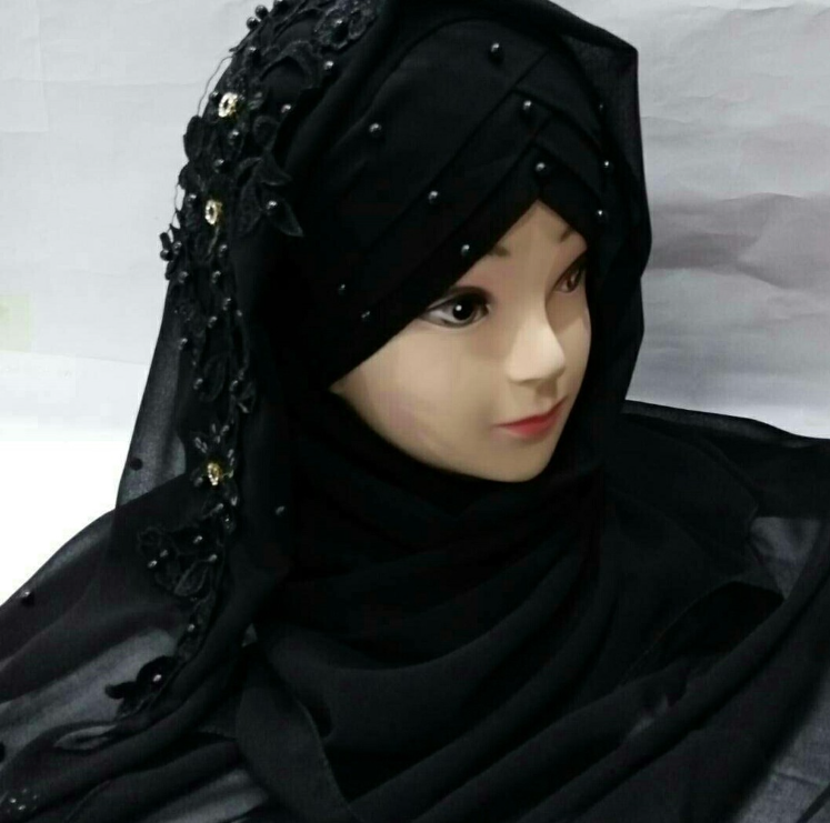 Ready To Wear Hijab With Stones
