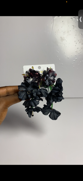 Boucles d'oreilles à fleurs élégantes