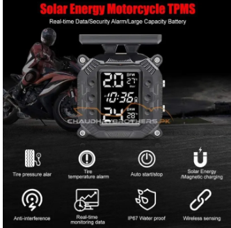 TYRE PRESSURE MONITORING SYSTEM WITH BUILT IN SOLAR