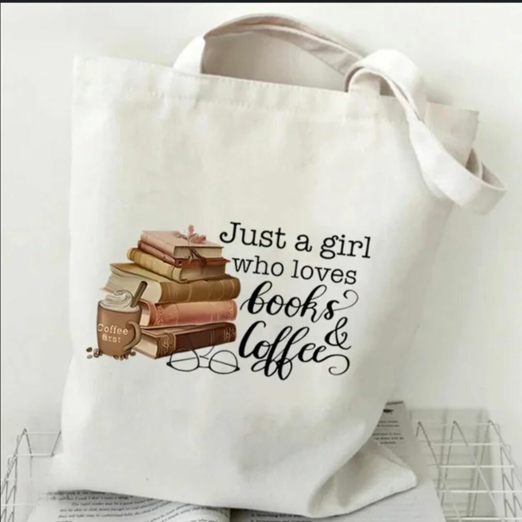 Tote Bag "Books & Coffee"