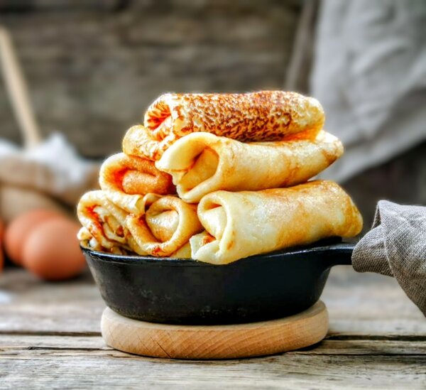 Crêpes nature délicieuses