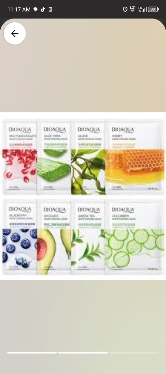 Moisturizing face mask