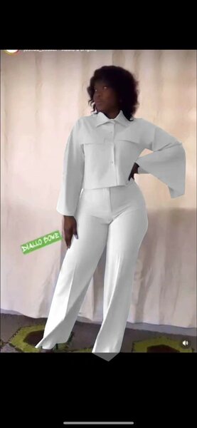 Ladies top and down with different colors available