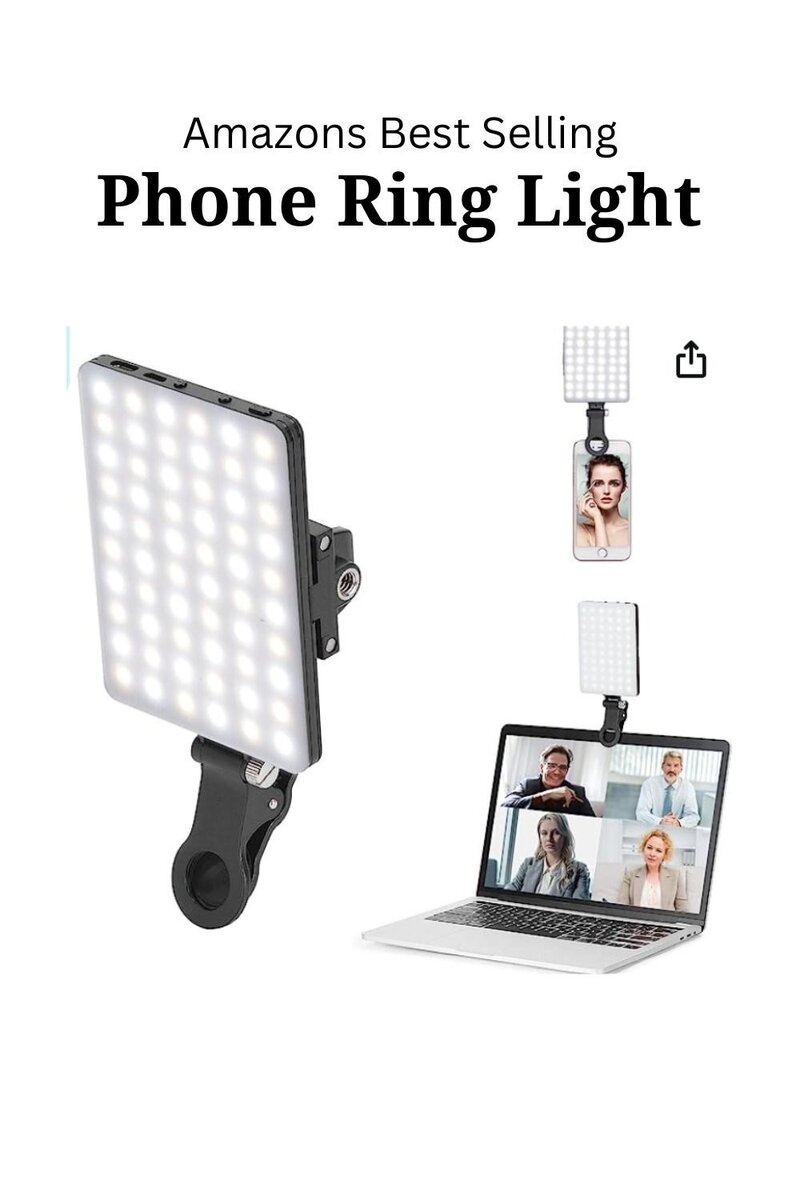 RECHARGEABLE LED CLIP FOR PHONES AND LAPTOPS!