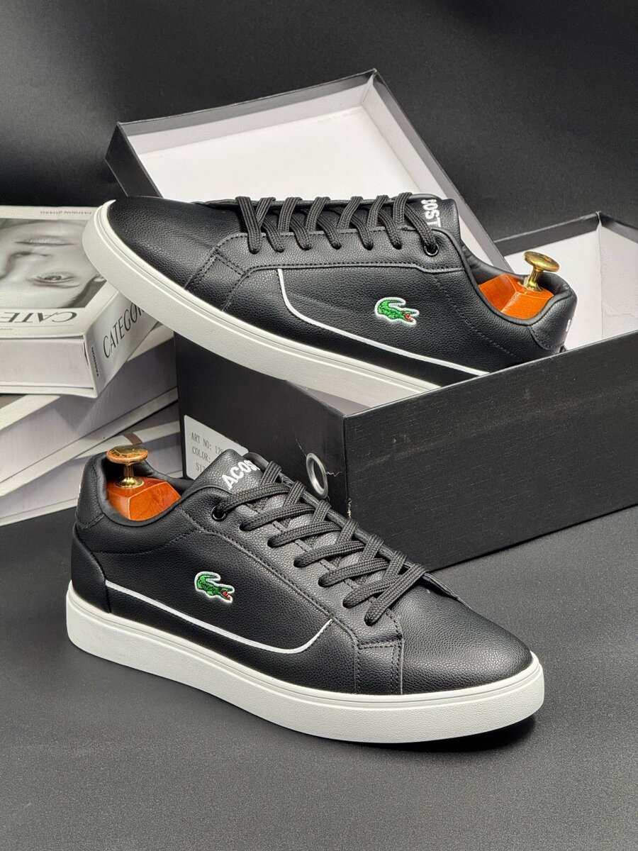 LACOSTE BLACK AND WHITE