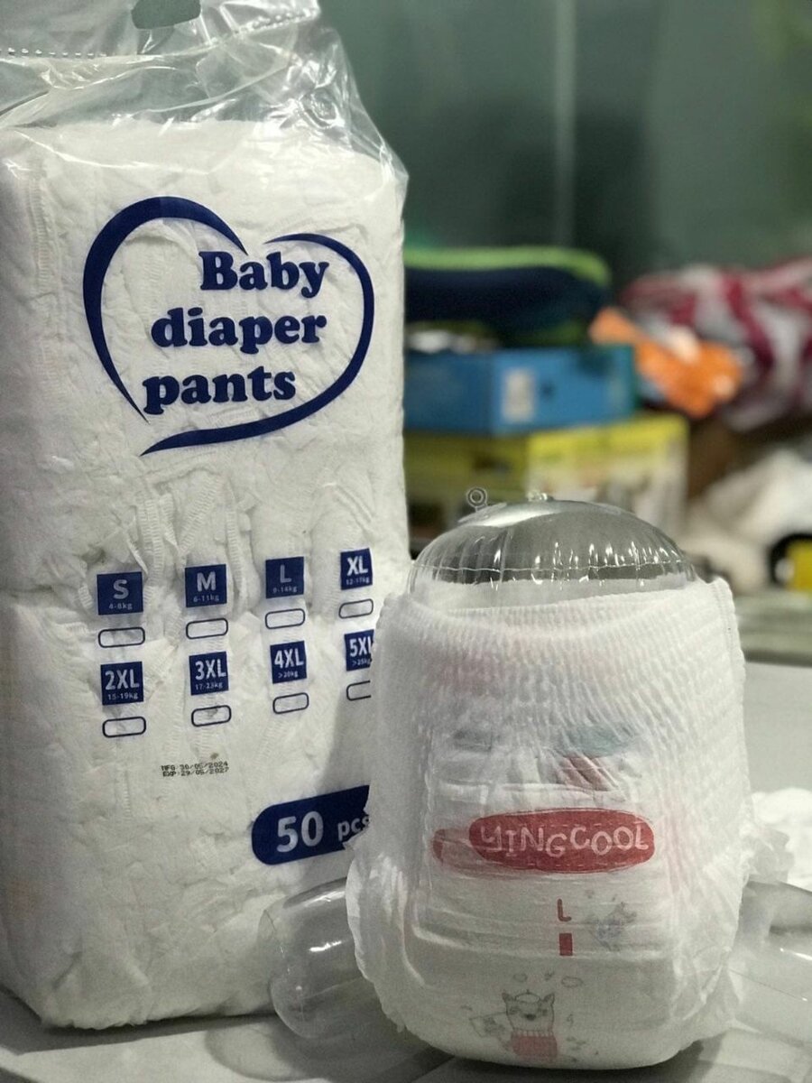 taille L couche bébé 100 pcs