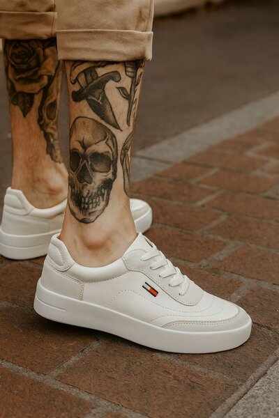 Sneakers en cuir pour hommes