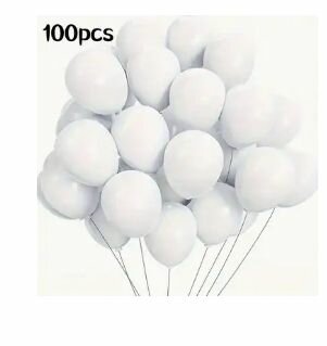 Lot de 100 Ballons blancs
