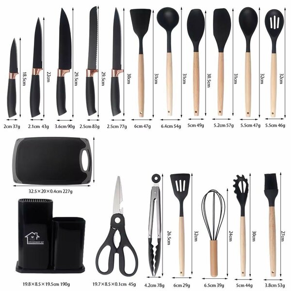 Set d'Ustensiles de Cuisine Complet