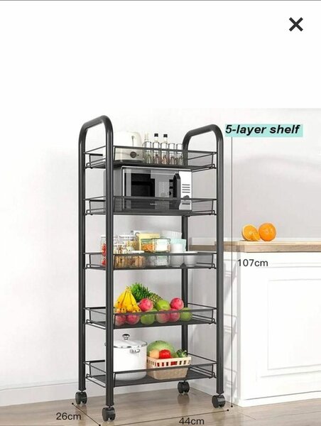 Chariot A roulettes A 5 Niveaux