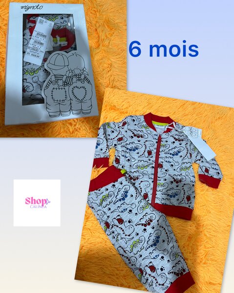 Ensemble bébé dinosaures 6M