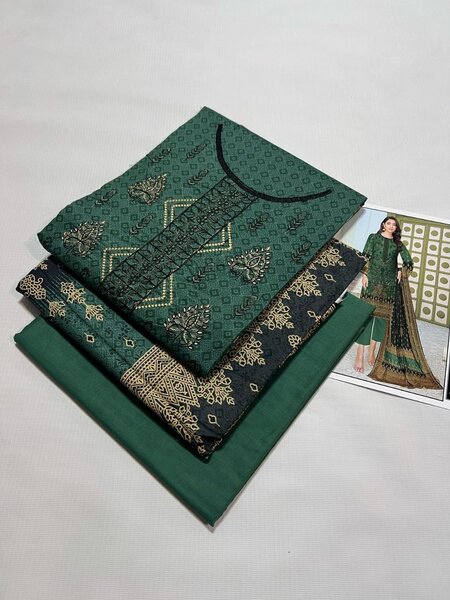 Printed lawn suit