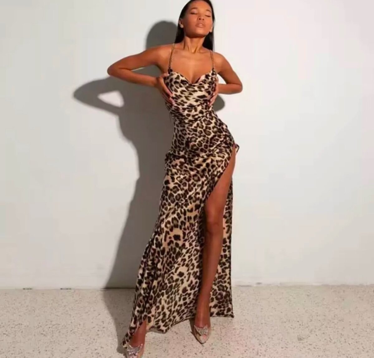 Платье леопардовое для вечеринок или поседелок