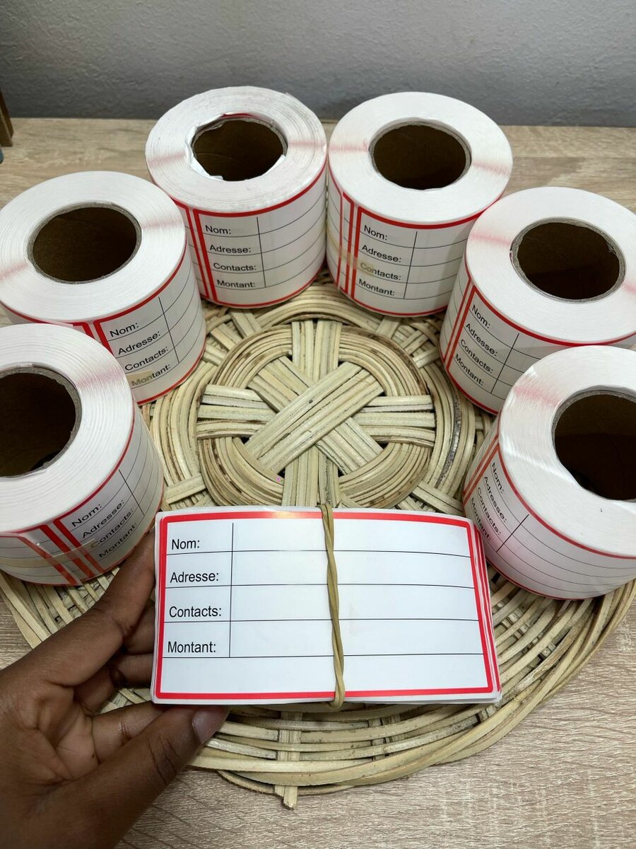 Rouleaux de 250 étiquettes