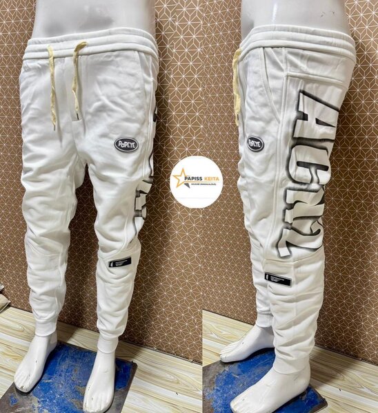 Pantalon Jogging Blanc Homme Trend