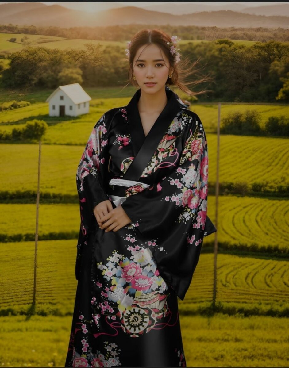 Ensemble cosplay kimono japon