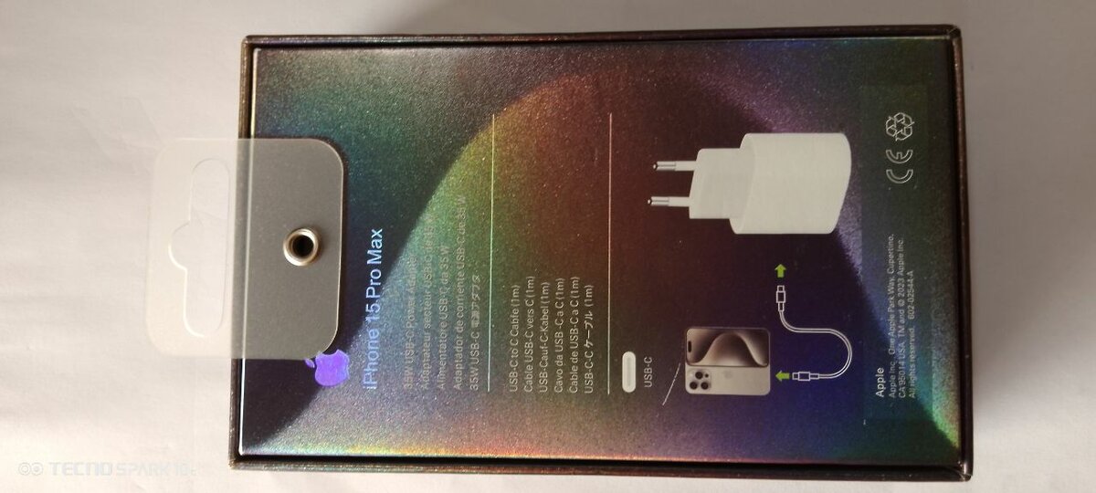 Chargeur iPhone 15 Pro Max(35W) blanc