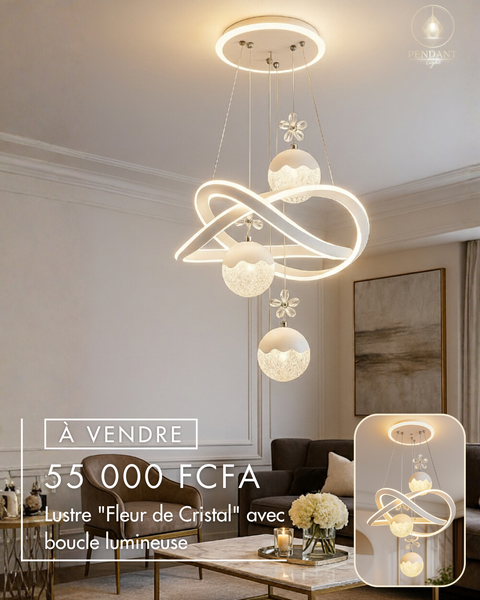 Lustre LED Cristal Modern