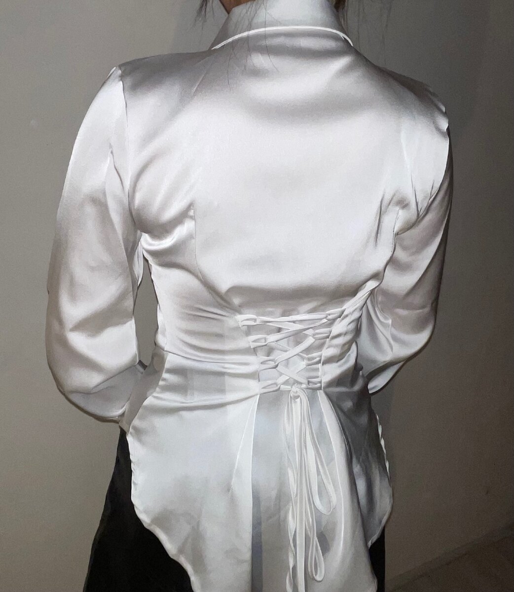 атласная рубашка