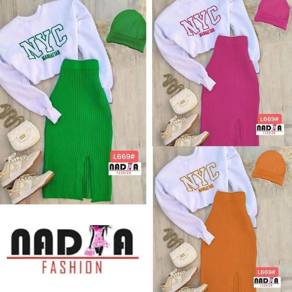 Ladies skirt and top available