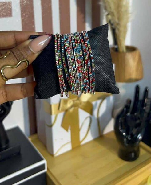 Colorful Beaded Bracelets Set