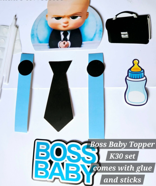 Baby boss topper for decorating cakes