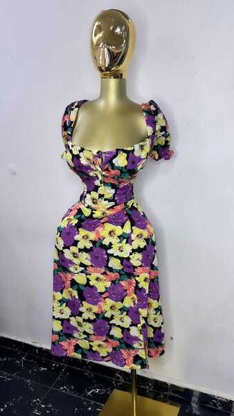 Robe Fleurie Élégante Été